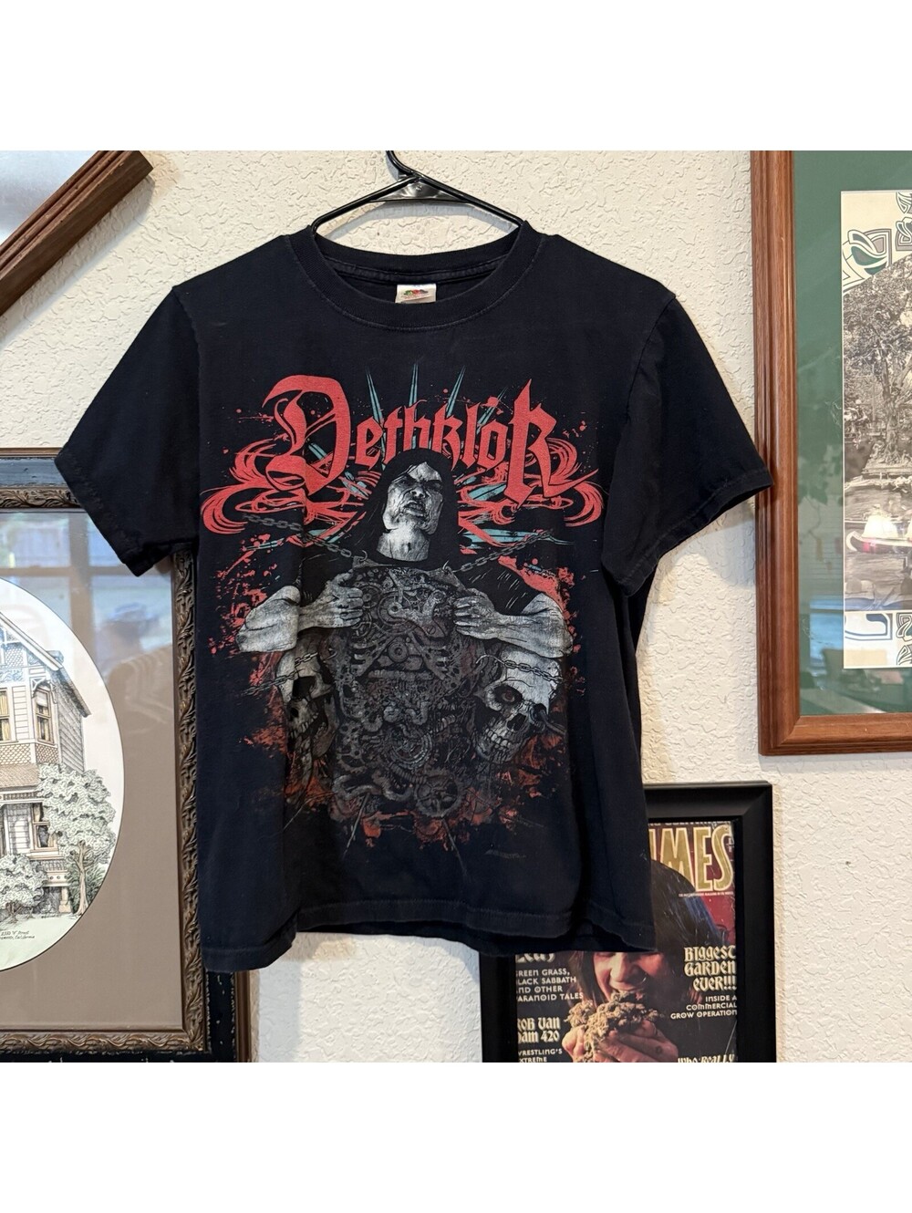 Vintage 2009 RARE Metalocalypse Dethklok Adult Swim Tour Shirt Black Mens Small